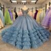 dusty blue quinceanera dresses 1566-05