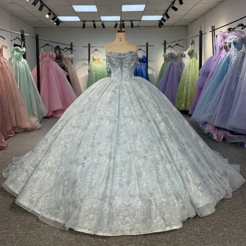 grey wedding dress 1572-01