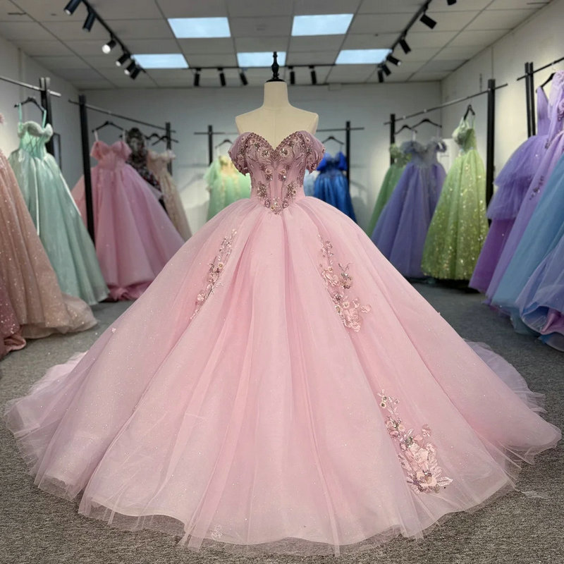 pink wedding gown 1575-01