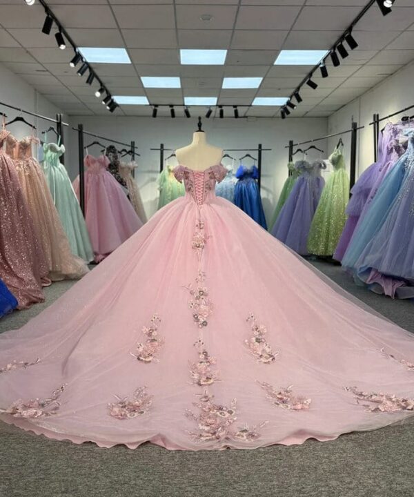 pink wedding gown 1575-06