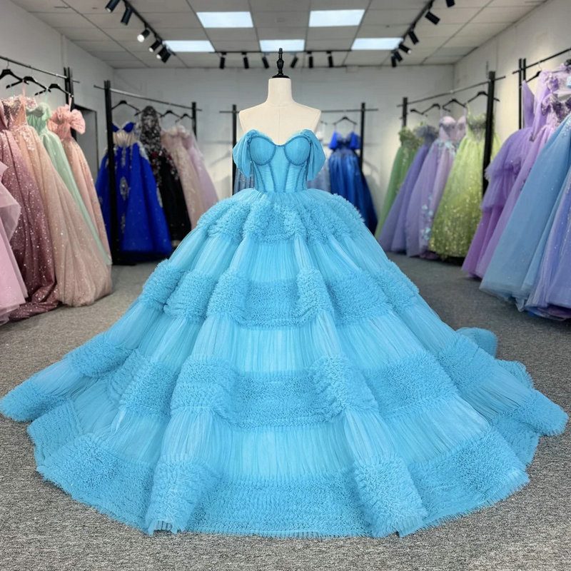 blue ball gown prom dress 1585-01