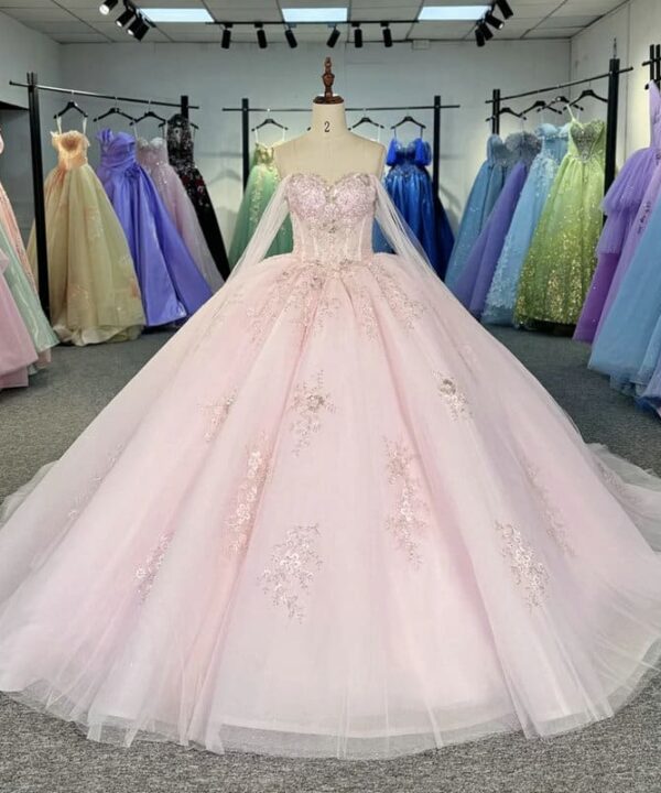 blush pink wedding dress 1584-05