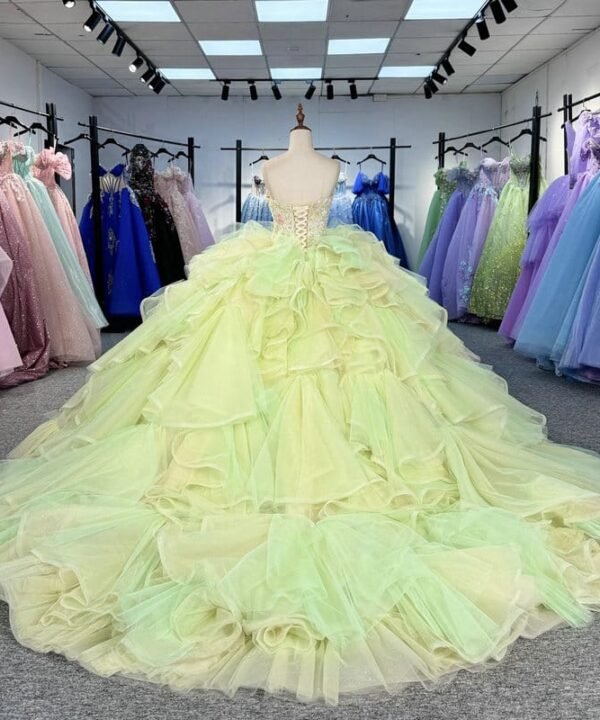 green wedding gown 1587-05