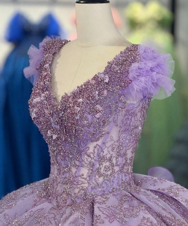 purple ball gowns 1594-02