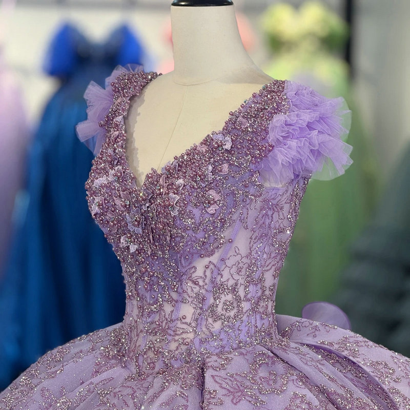purple ball gowns 1594-02
