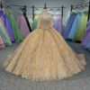 quinceanera gold dresses 1580-03