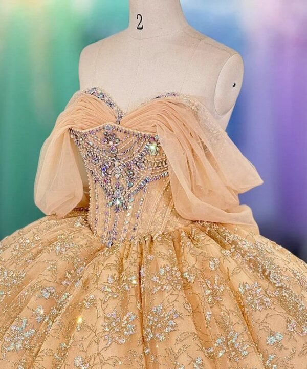 quinceanera gold dresses 1580-04