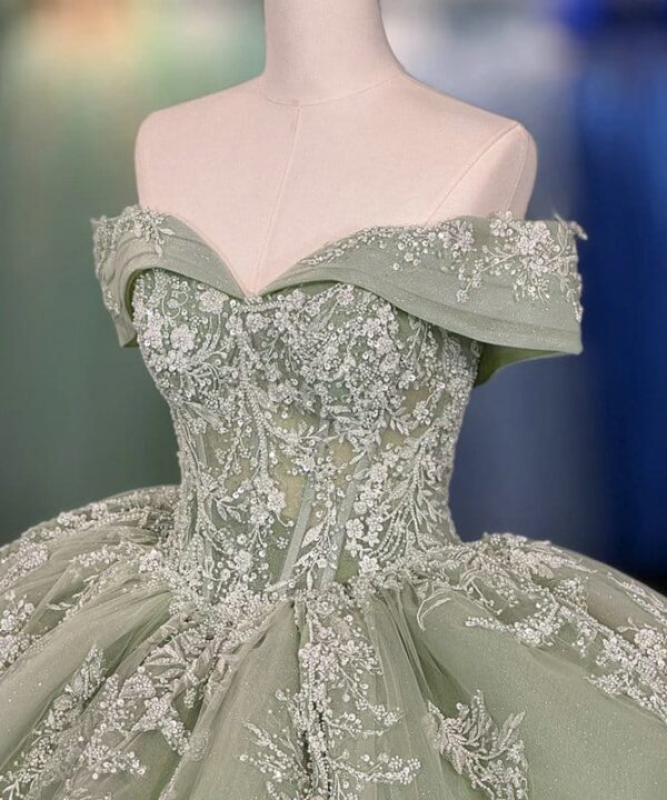 sage green quinceanera dress 1592-03