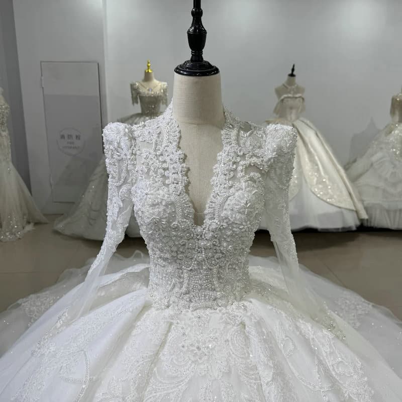 ivory wedding dress 1608-04
