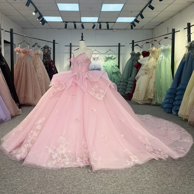 Pink wedding gown 1635-01