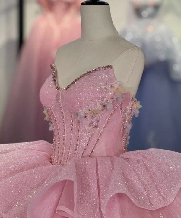 Pink wedding gown 1635-02