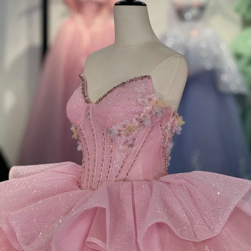 Pink wedding gown 1635-02