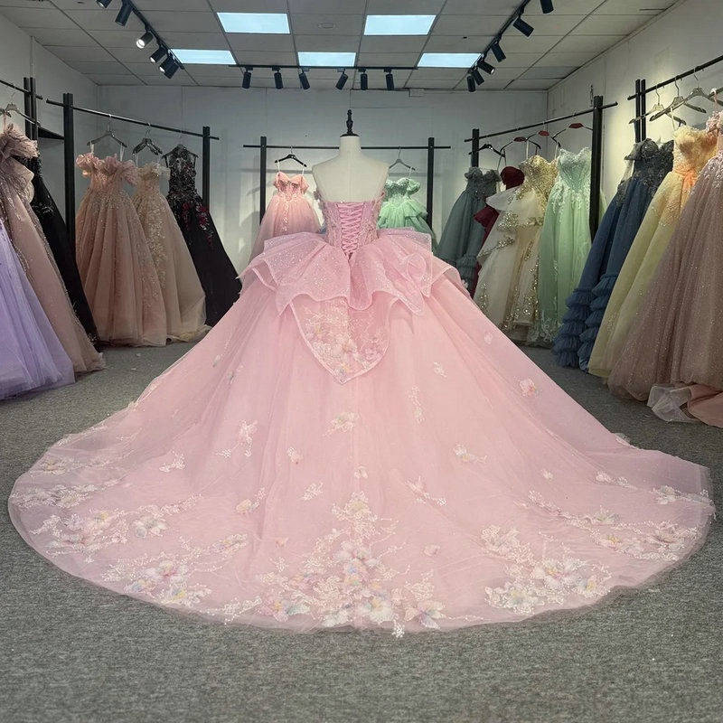 Pink wedding gown 1635-03