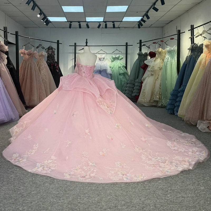 Pink wedding gown 1635-04