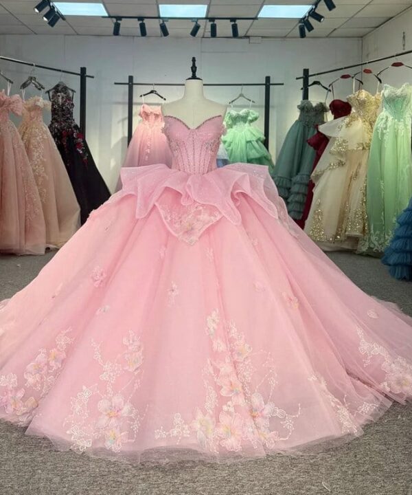 Pink wedding gown 1635-06
