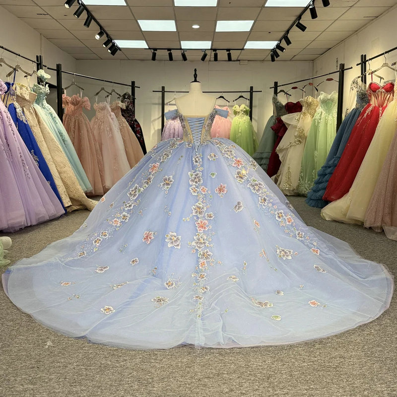 blue quinceanera dresses 163401