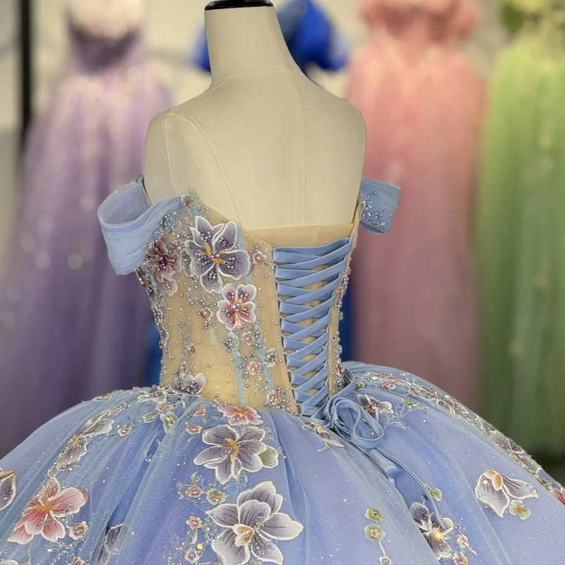 blue quinceanera dresses 163402