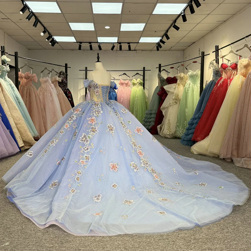 blue quinceanera dresses 163403