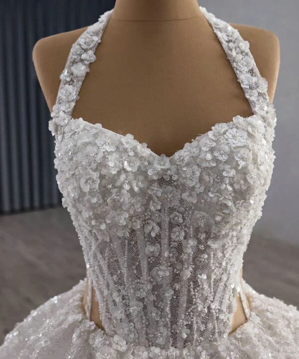 halter wedding gown 1619-03