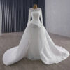 lace and satin wedding dress 1614-05