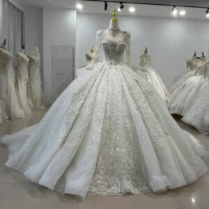 luxury ball gown wedding dresses 1624-01