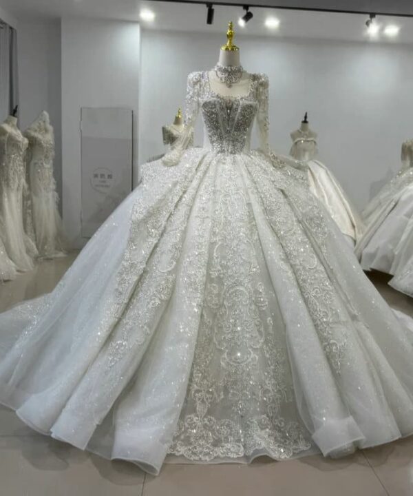 luxury ball gown wedding dresses 1624-01