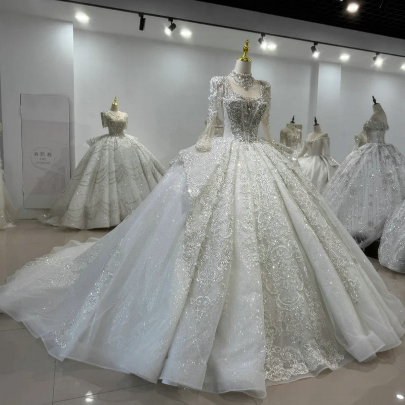 luxury ball gown wedding dresses 1624-02