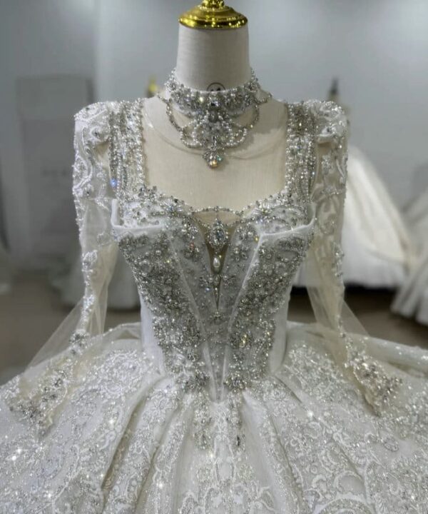 luxury ball gown wedding dresses 1624-04