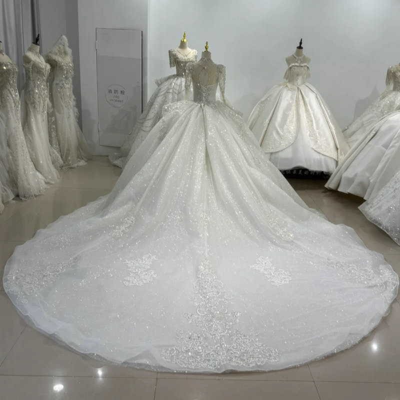 luxury ball gown wedding dresses 1624-05