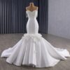 satin mermaid wedding dress 1613-01