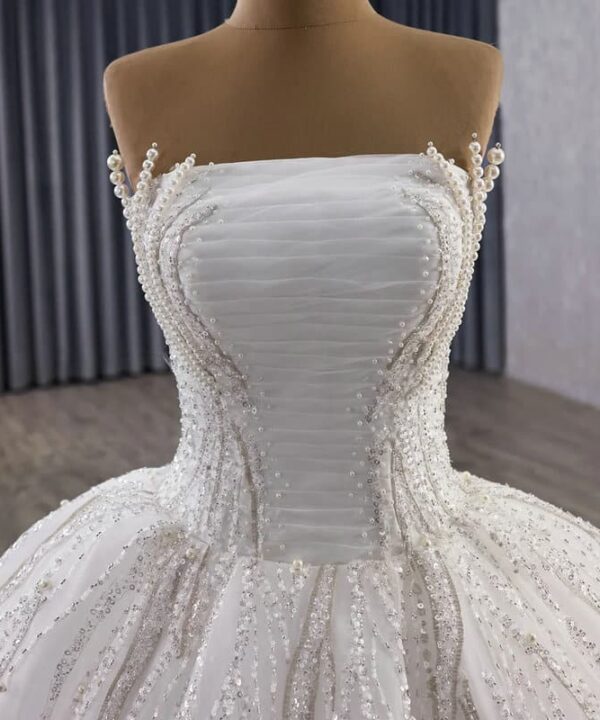 strapless ball gown wedding dress 1616-04