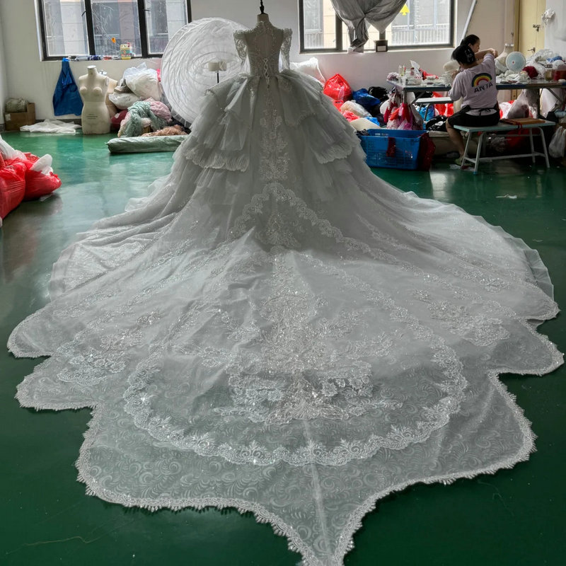 v neck ball gown wedding dress 1620-02