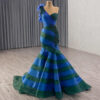blue and green prom dress 1651-5