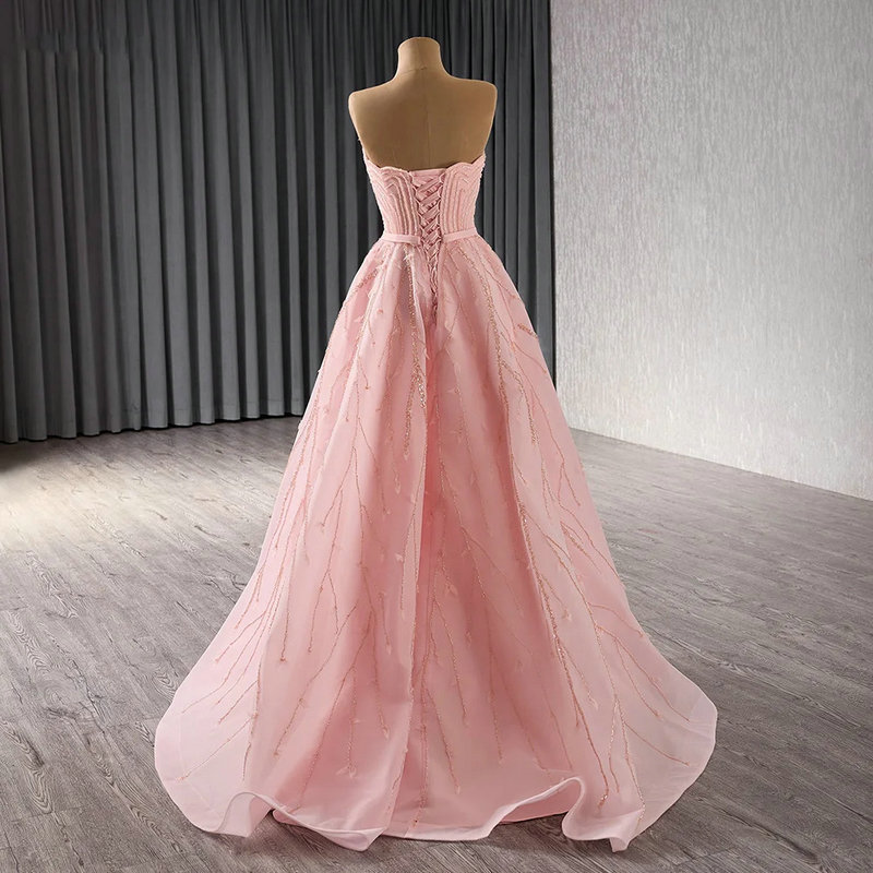 elegant pink dresses for wedding guests 1661-4
