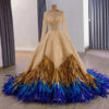 feather evening gown 1654-1