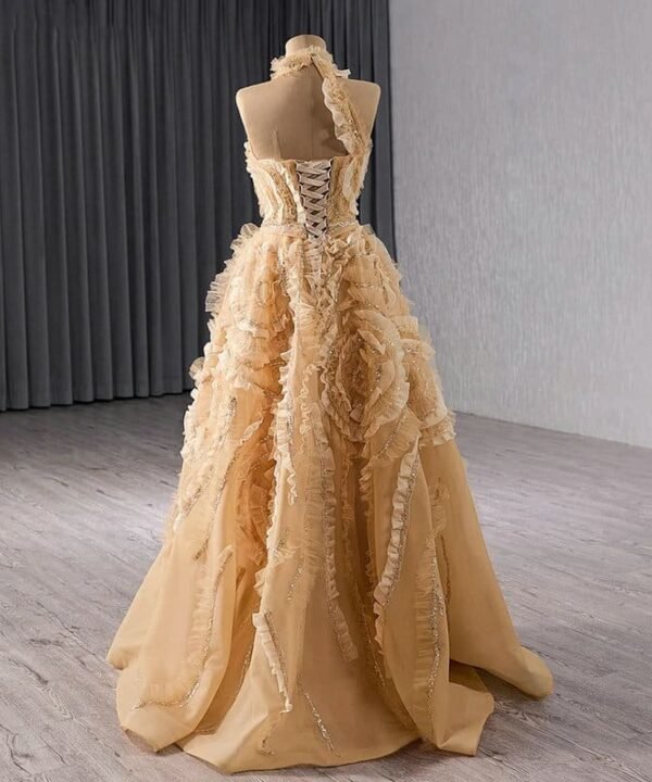 gold prom dress 167605