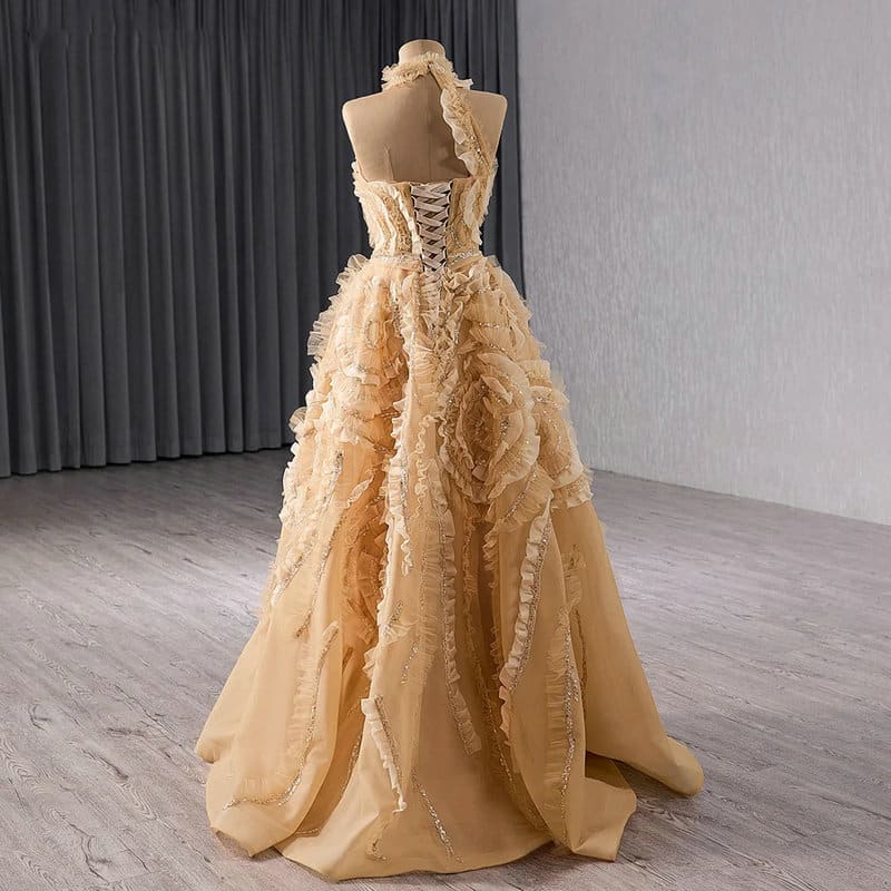 gold prom dress 167605
