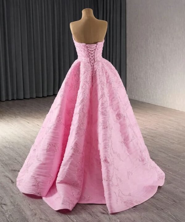 hot pink evening dress 1670-5