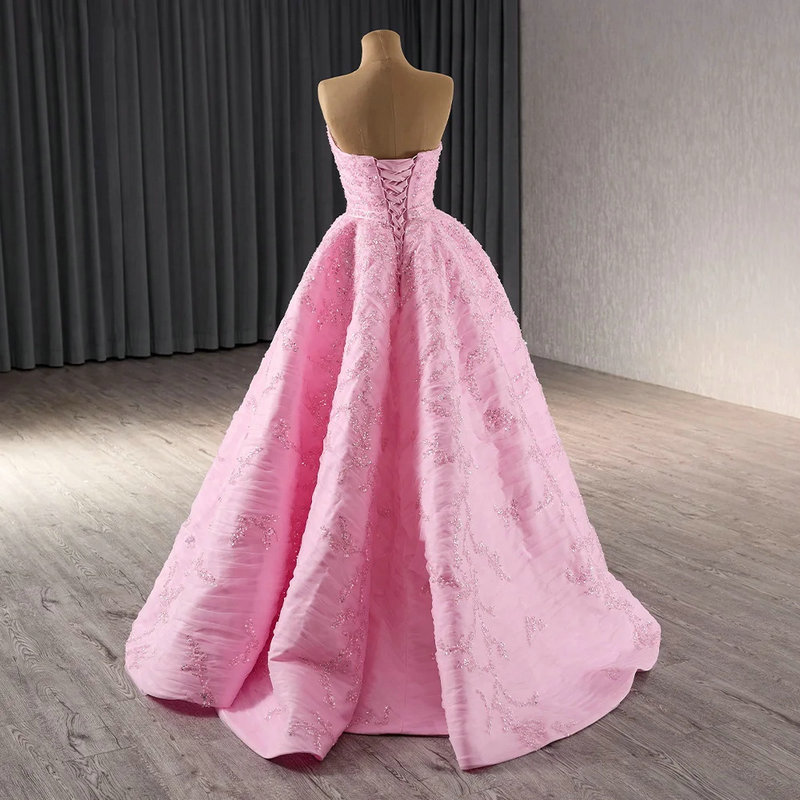 hot pink evening dress 1670-5