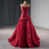 red mermaid prom dress 1674-5