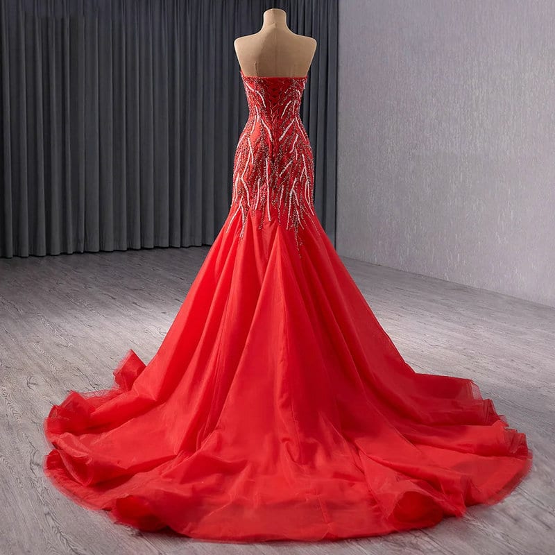 red mermaid prom dress 1680-01