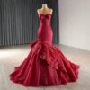 red wedding guest dress 1663-6
