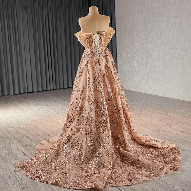 rose gold mother of the bride dresses 1664-5