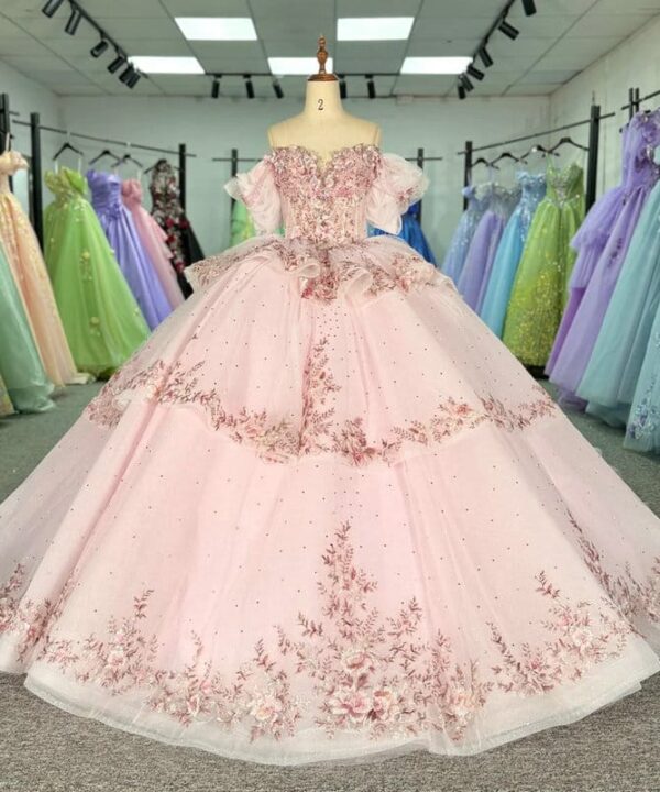 blush pink quinceanera dresses 1705-06