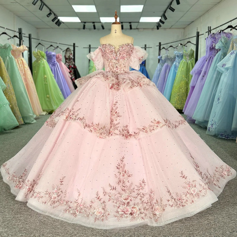 blush pink quinceanera dresses 1705-06