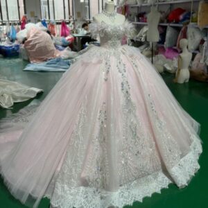 pink sweet sixteen dresses 1709-01