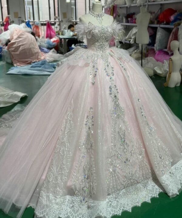 pink sweet sixteen dresses 1709-01