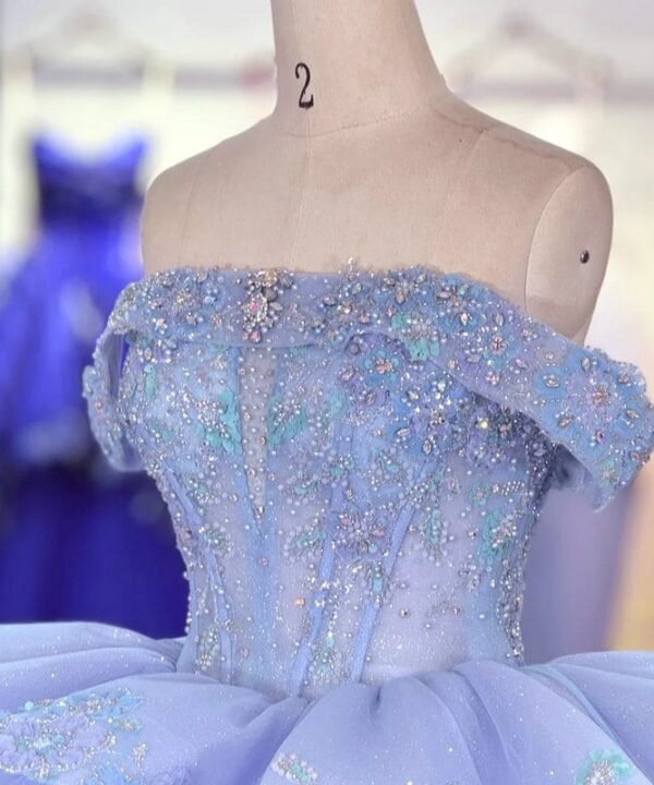 purple blue quinceanera dresses 1713-04