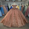rose gold wedding dress 1640-02
