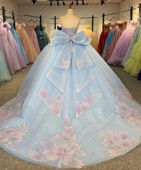 blue and pink quinceanera dresses 1718-01